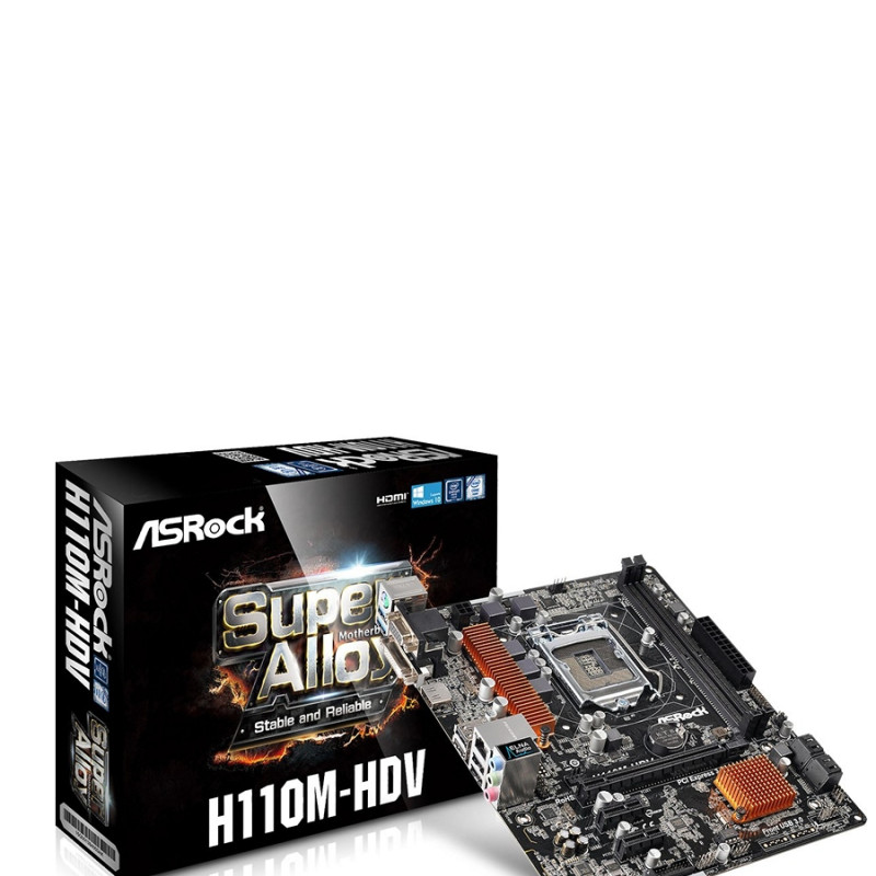 マザーボード ASRock H110M-HDV 【公式通販】